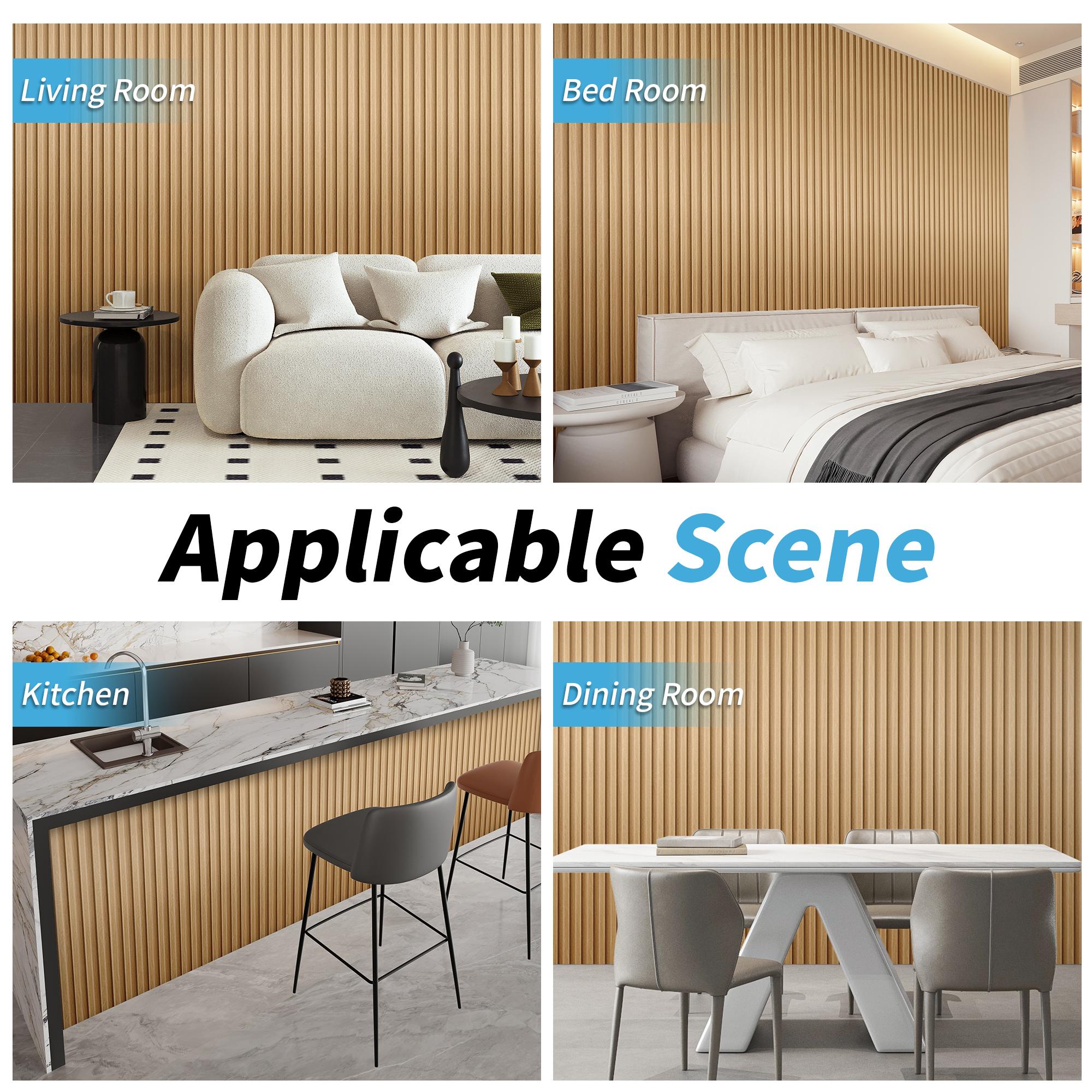 【New】Art3d 8-Pack(96×6.26in) Modern Slat Wall Panel,WPC Acoustic Diffuser Decorative Accent Wall Panel,Noise Reduction and Stylish Decor for Living Room Bedroom 【New】Art3d 8-Pack(96×6.26in) Modern Slat Wall Panel,WPC Acoustic Diffuser Decorative Accent Wall Panel,Noise Reduction and Stylish Decor for Living Room Bedroom