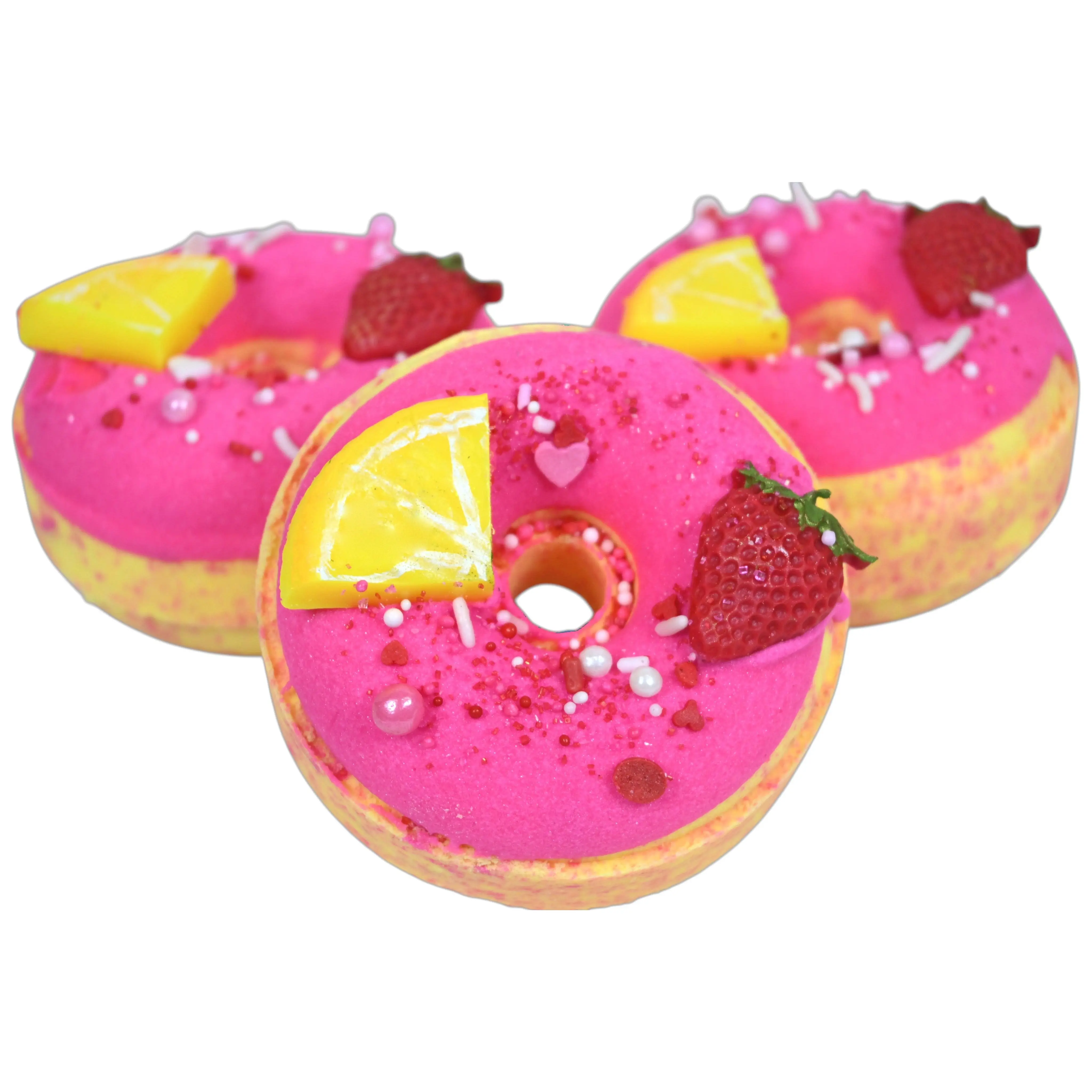 Strawberry Limoncello Bath Bomb Donut