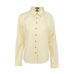 River's End Womens Ezcare Woven Collared Long Sleeve Button Up Shirt Casual Tops Casual - Beige