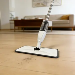 Floor Cleaning Microfiber Spray Mop - Lightweight Wet Dry Use for Wood Laminate Tile, Home Kitchen Bathroom Spray Mop