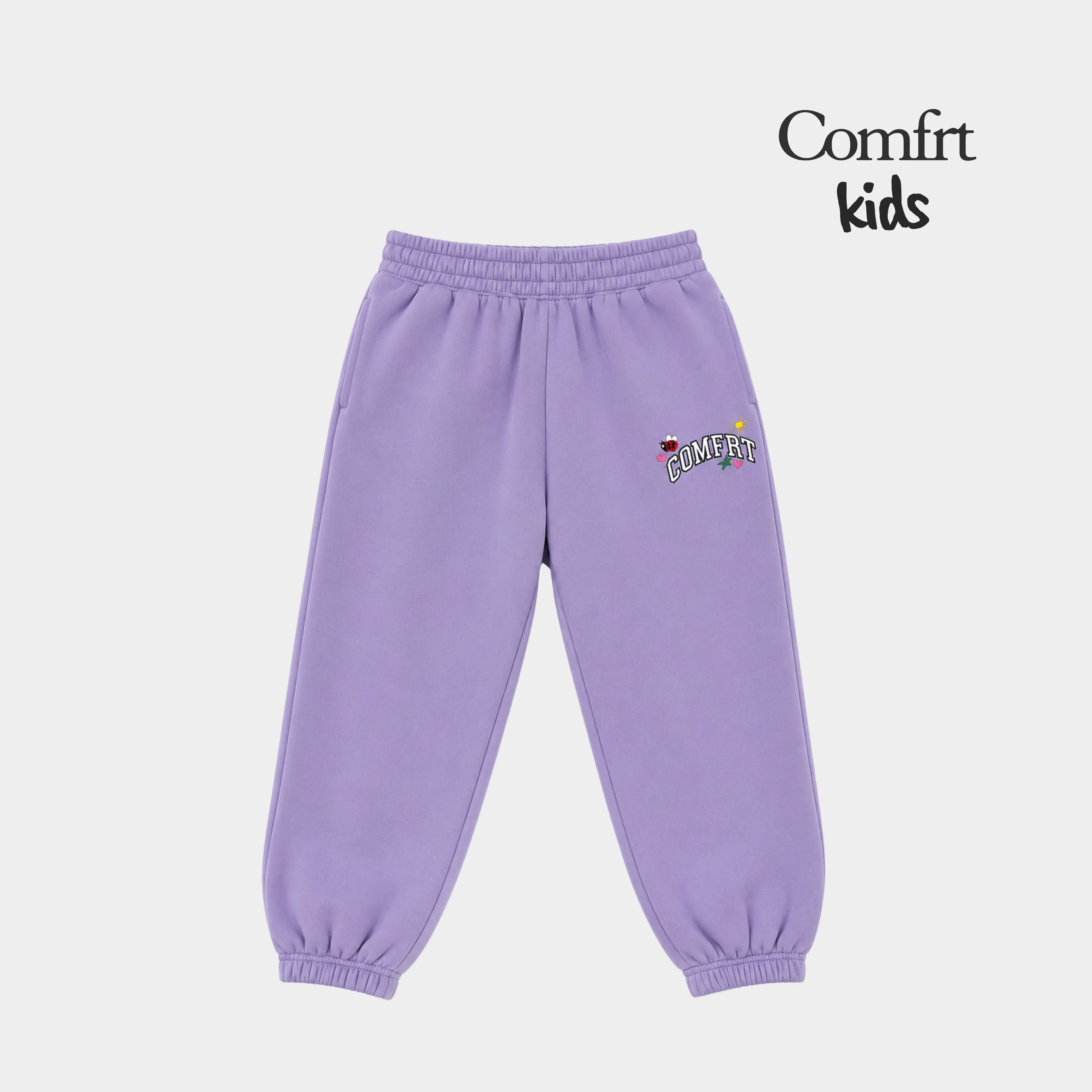 Comfrt | Kids Varsity Logo Jogger | Soft Heavyweight Boys & Girls Jogger Sweatpants