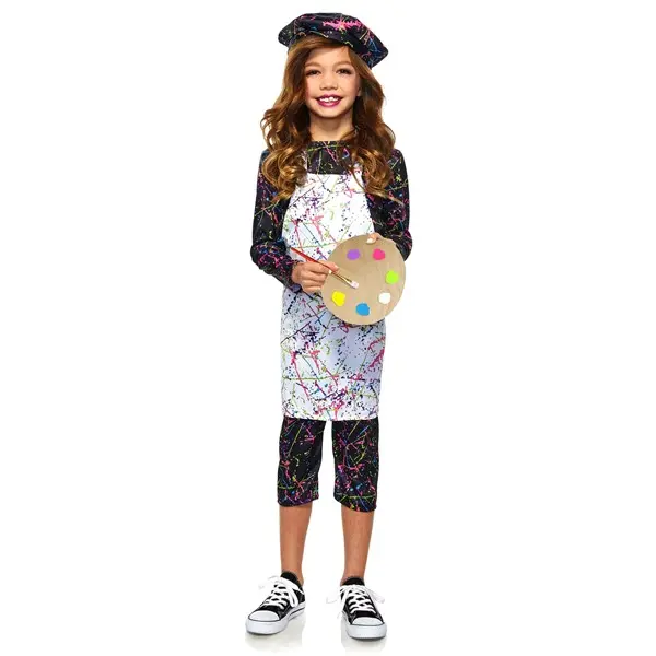 Child Neon Artist Costume