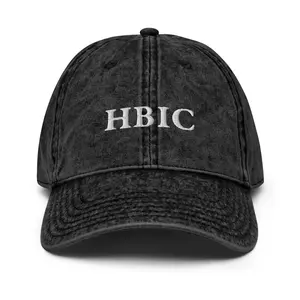 HBIC Embroidered Vintage Cotton Twill Baseball Cap 