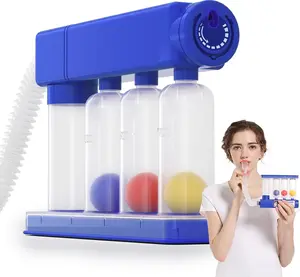 Home Use Breathing Exercise Device for Lungs, Lung Exerciser Device with Adjustable Volume Measurement (300cc/sec - 1600cc/sec) - Inhalation and Exhalation Modes