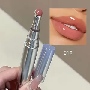 Colored Lip Gloss, 1 Count Moisturizing Hydrating Radiant Lip Glaze, Glossy Lip Glaze Stick, Plumping Lip Oil Lipstick for Girls & Women, Makeup, Moisture