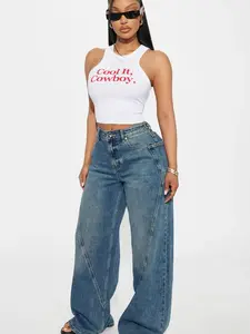 Taking Space Baggy Jeans - Dark Wash