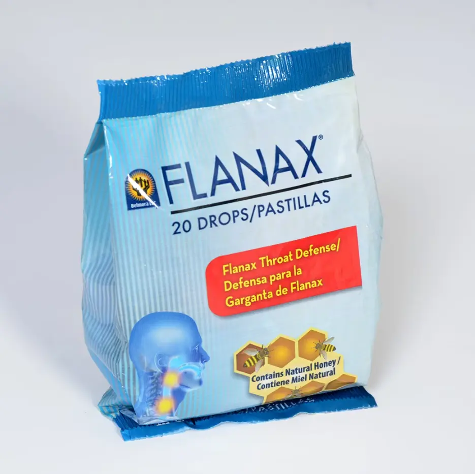 Flanax Throat Lozenges/Pastillas para La TOS (20 drops)