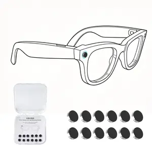 12Pcs LED Light Blocking Stickers - Smart Glasses Accessories, Low-Tack Restickable Blackout LED Light Covers Sticker