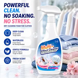 Snowlily Clothing Stain Remover Spray - 600ml Multi-Fabric Household Cleaner for Grease, Oil, Daily Stains, Clothes Care, Clean