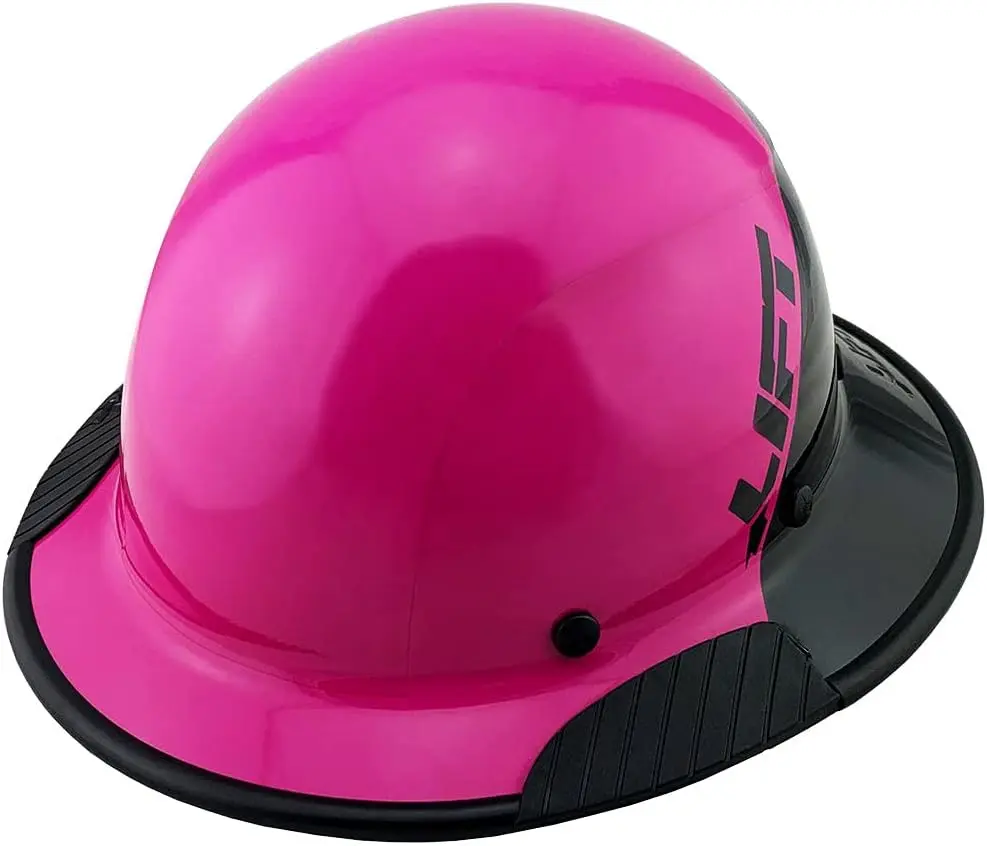 Fiberglass Dax Lift Safety Composite Hard Hat Kit with Hard Hat Tote and Protective Edging- Full Brim