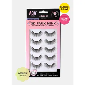 Paw Paw: 3D Faux Mink Lashes - Jackie 5-Pack