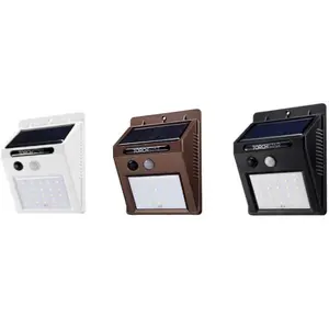 Torchstar Solar Powered Motion Sensor Wall Light - White/Black/Brown - 6500K