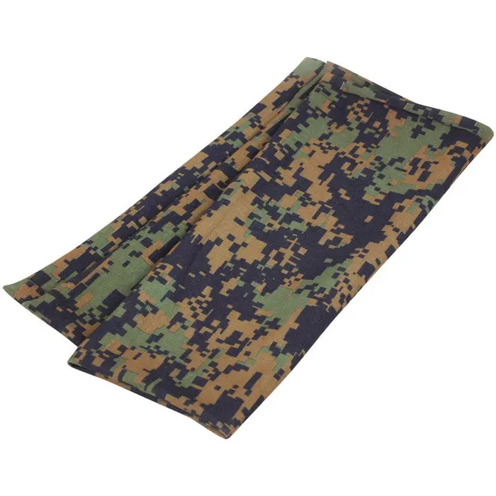 Adult Tactical Neck Gaiter - Woodland Digital Camo, Breathable Face Cover, Seamless Lightweight Polyester Wrap, Balaclava, Scarf, Bandana for Hunting & Outdoor Activities