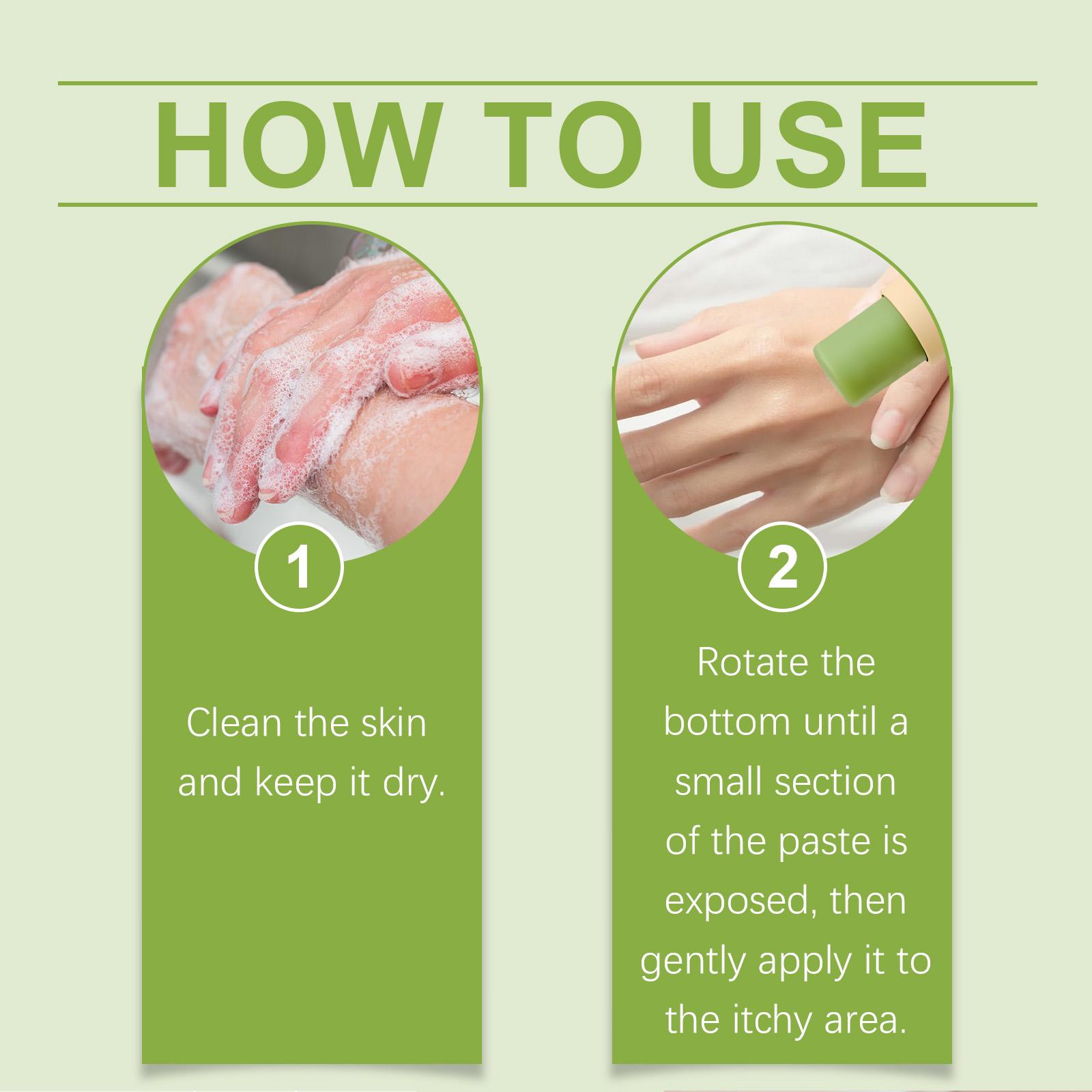 Herbal Mosquito Bite Cream Anti-Itch & Bug Bite Relief, Natural Herbal Formula Gentle Cooling Repair Balm for Kids & Family