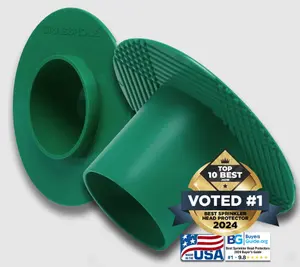 Sprinkler-Guard (10-Pack) by GRASSHOLE – Durable, flexible, long-lasting lawn sprinkler head protection and damage prevention.  Smart defense engineered to prevent sprinkler head damage – built to last, season after season