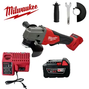 Milwaukee 125mm/5 In Angle Grinder Power Tool - Fast Cutting & Grinding for Metal Cutting, Garage Repair, Home Maintenance wheel