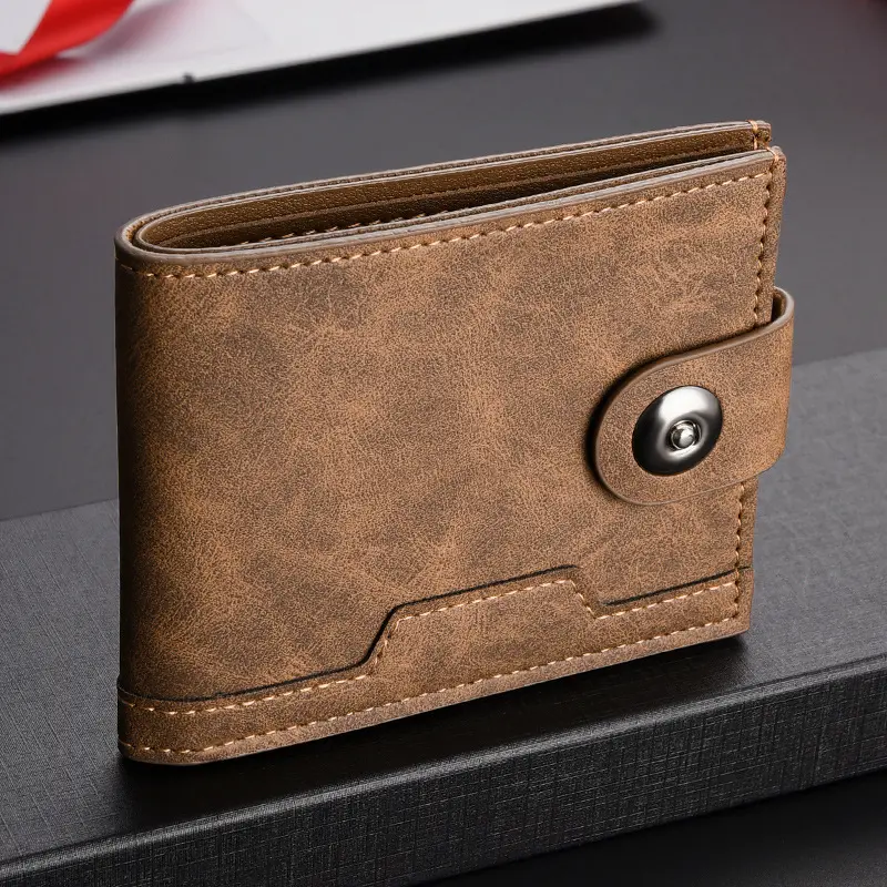 GOODBEE Large capacity multi-card slot wallet, trendy and unique soft leather men's wallet