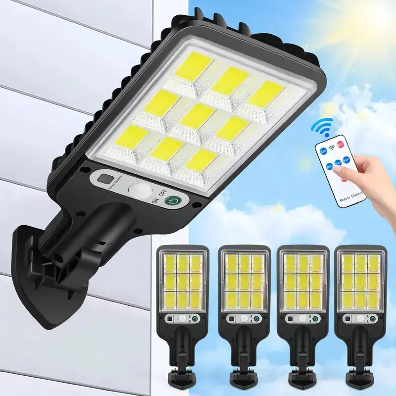 [summervibes]Lámparas solares LED para exteriores IP65 impermeables 4 uds focos solares con luz brillante y duradera para jardín y patio super brand day