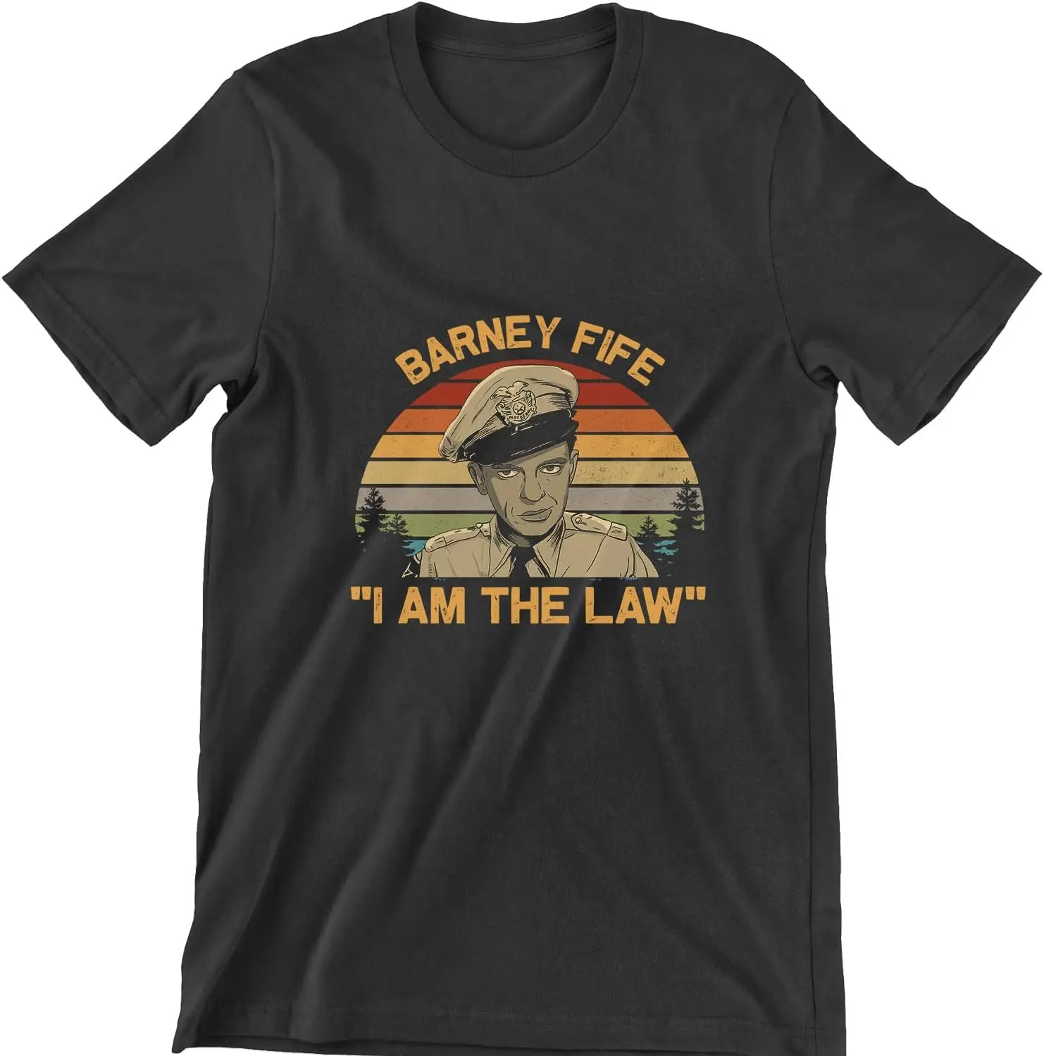 Retro Barney Fife I Am The Law T Shirt
