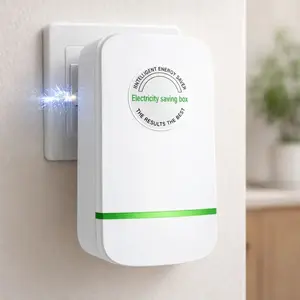 Plug In Power Box with US Plug, Compact Plug-In Device with Indicator Light for Home Office