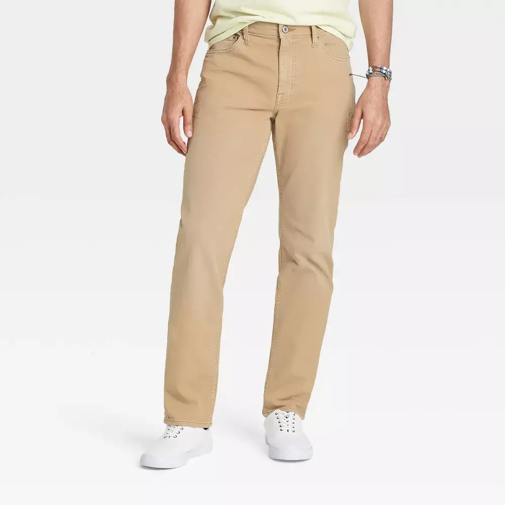 Men's Athletic Fit Jeans - Goodfellow & Co Khaki 36x32
