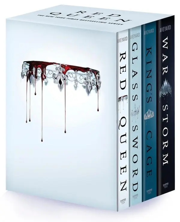 Red Queen 4-Book Paperback Box Set: Red Queen, Glass Sword, King's Cage, War Strom (Red Queen) by Victoria Aveyard [Paperback Book]