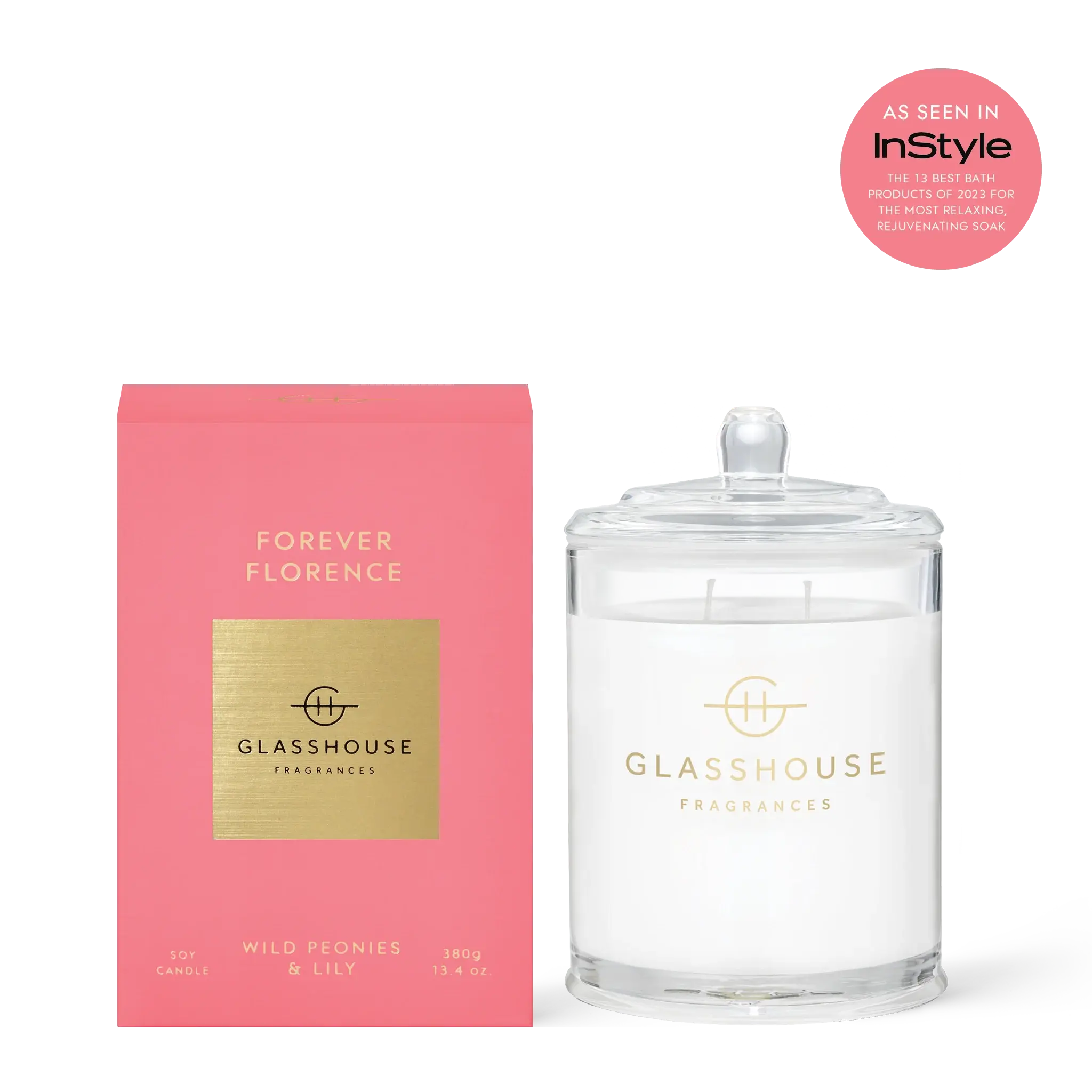 Glasshouse Fragrances: Forever Floral 13.4 oz. Candle