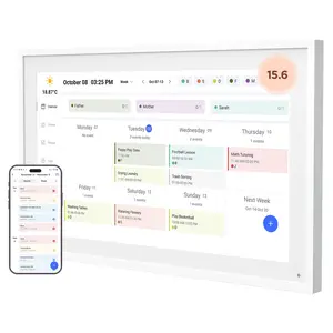 Digital Calendar, Canupdog 15.6 Inch Electronic Calendar&Chore Chart, Smart Weekly and Monthly Planner+to Do List Notepad, 1920 * 1080P IPS Touchscreen Wall and Desk Calendar for Family Schedules desk  calendar 2025 weekly calendar planner year daily