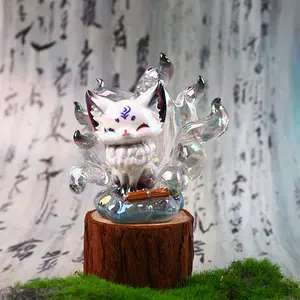Mythical Beast Series Nine-Tailed Fox Immortal Legend Blind Box Collectibles Cute Desktop Decor Ornaments for Home & Office