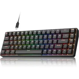 60% Hall Effect   Gaming , 8K Hz, Web Driver No App, Rapid Trigger, Adjustable Actuation, RGB Balcklit, Wired  for PC Laptop Gamer, Black