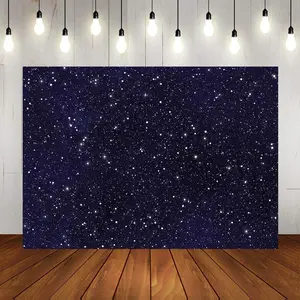 Night Sky  Backdrops Universe Space Theme Starry Photography Backdrop Galaxy Stars 5x3ft Vinyl  Boy 1st Birthday Party Photo Background   Shower Banner Photo Studio Booth