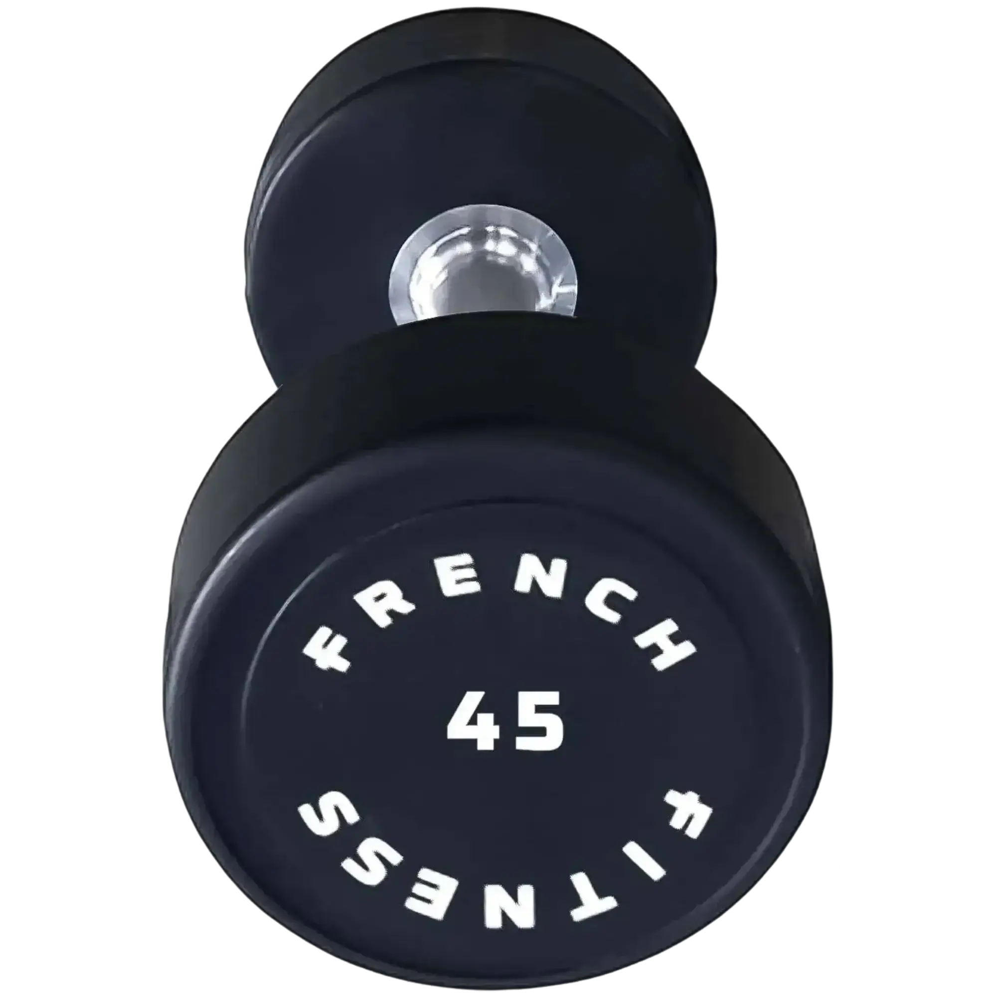 French Fitness Urethane Round Pro Style Dumbbell 45 lbs - Single (New)