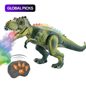 Kids Electric Dinosaur Remote Control Toy Animals, Walking, Dancing Lights, Spray Modes, Unisex, Ages 4+, Requires Aa Batteries #GLOBAL PICKS