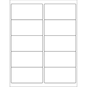 SJPACK 2" x 4" Shipping Address Labels for Laser and Inkjet Printers, Printable White Sticker Labels, 10 per Page Matte Adhesive