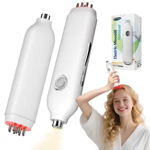 Morfone Red Light Hair Serum Applicator 3 in 1 Dual Head Electric Minoxidil Atomizer & Scalp Massager for Hair Growth & Anti-Hair Loss Care Tool - Haircare