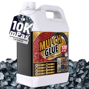Mulch Glue for Landscaping - 1 Gal  Rock Glue, Long-Lasting Gravel Adhesive for Garden, Yards, , Outdoor Walkway, Pebbles, Pea Fish  Gravel