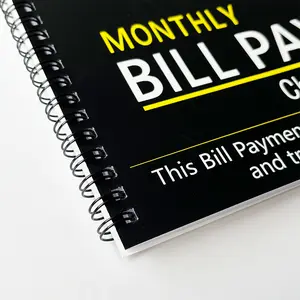Simplify Bill Payment Tracker Notebook - Monthly Financial Management Tool, Finance Checklist Organizer