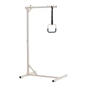 VEVOR Trapeze Bar for Bed Mobility, Height - Adjustable Bed Trapeze with 2 Casters, 350LBS Weight Capacity Heavy Duty Pull Up Trapeze Bar with Floor Stand for Elderly, Disabled, Bedridden PatientsVEVOR Super Brand Day