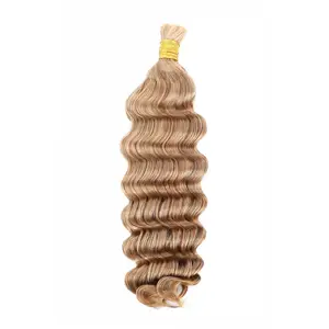 YGwigs Double Drawn #27 Honey Blonde Bulk Hair Loose Wave