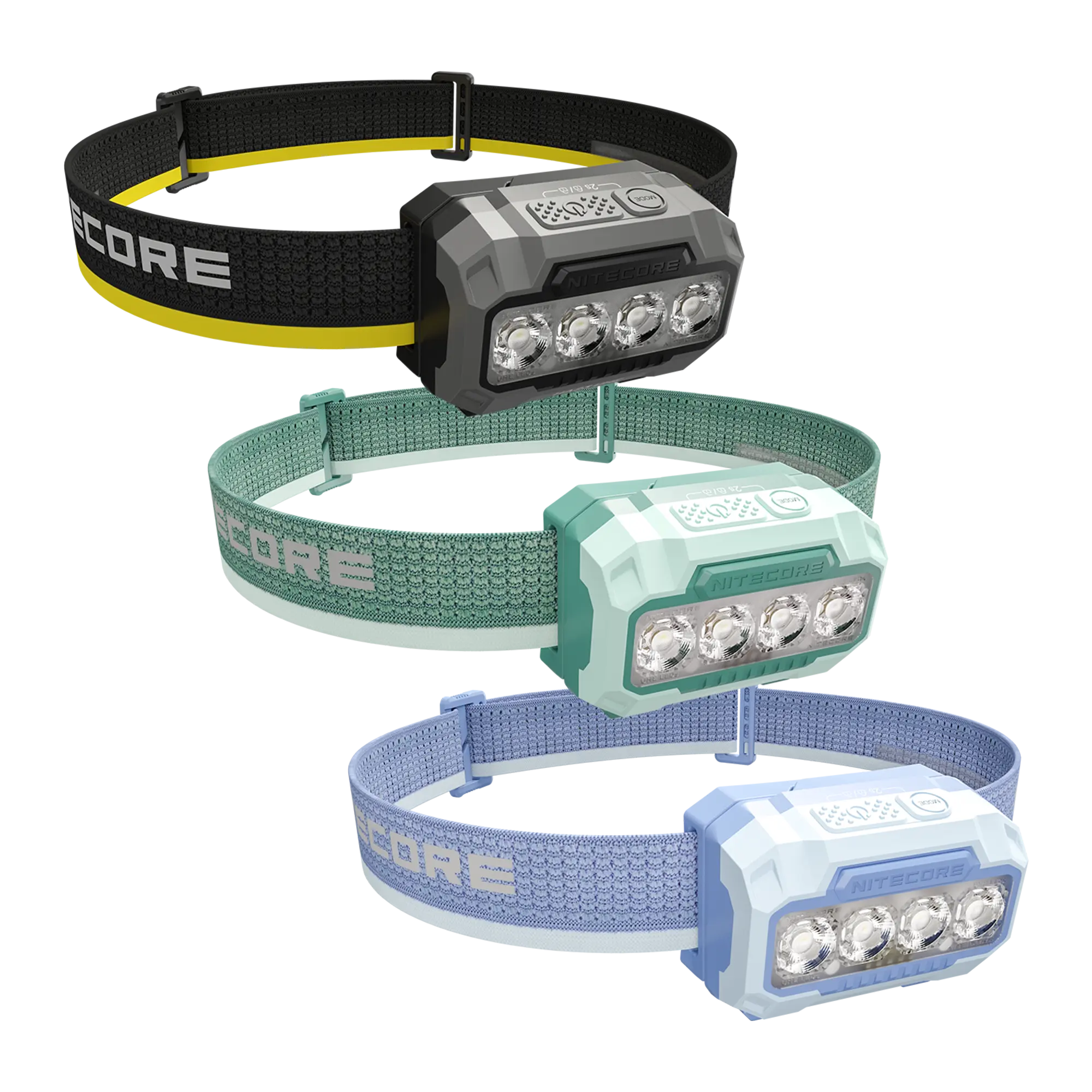 NITECORE HA23 UHE Lightweight Rechargeable Outdoor Headlamp, 600 Lumen Lighting, Multiple Color Temps, Red Light, Breathable Headband