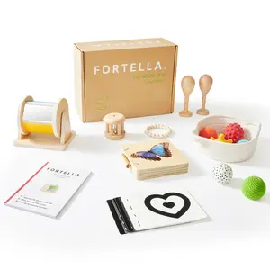 Fortella Go Grow Box 0-6M, Montessori-Inspired Toys for Babies and Toddlers