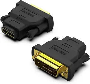 BENFEI DVI to HDMI, Bidirectional DVI (DVI-D) to HDMI Male to Female Adapter with Gold-Plated Cord 2 Pack Accessories Cable