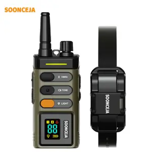 SOONCEJA Dog Training Collar 5280FT Dog Training Behavior Aid, Remote IPX7 Waterproof with 4 Training Modes, Outdoor Rechargeable E-Collar