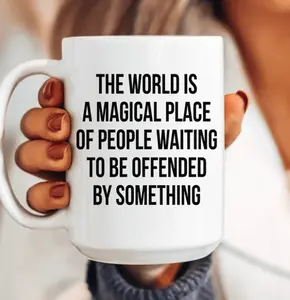 The World Is A Magical ceramic coffee mug, great gift for the holidays