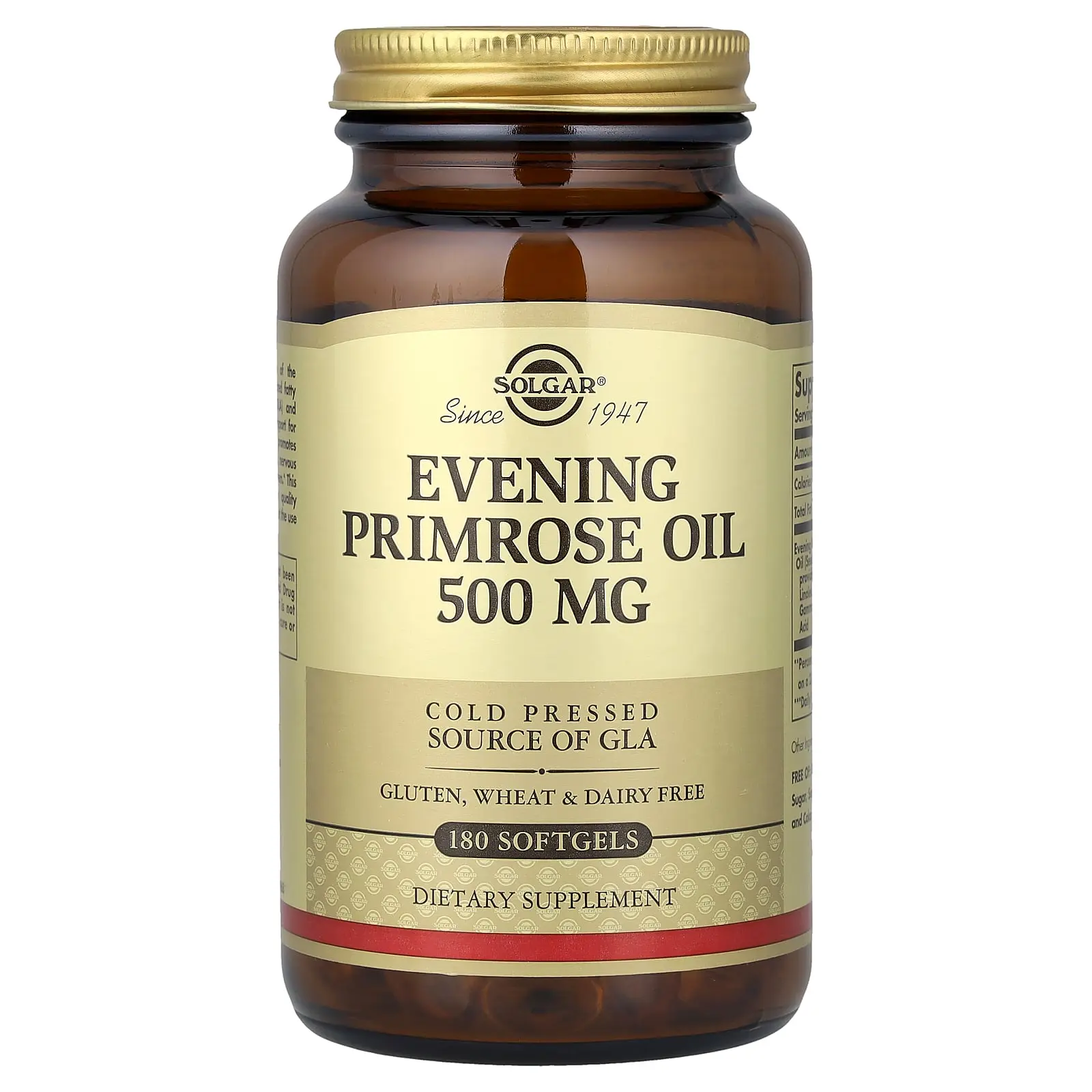 Solgar Evening Primrose Oil, 500 mg, 180 Softgels