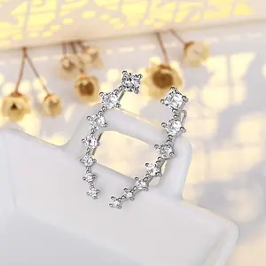 Springtok Y2K multi-zircon long earrings for men and women couples piercing jewelry for family and friends holiday birthday gifts