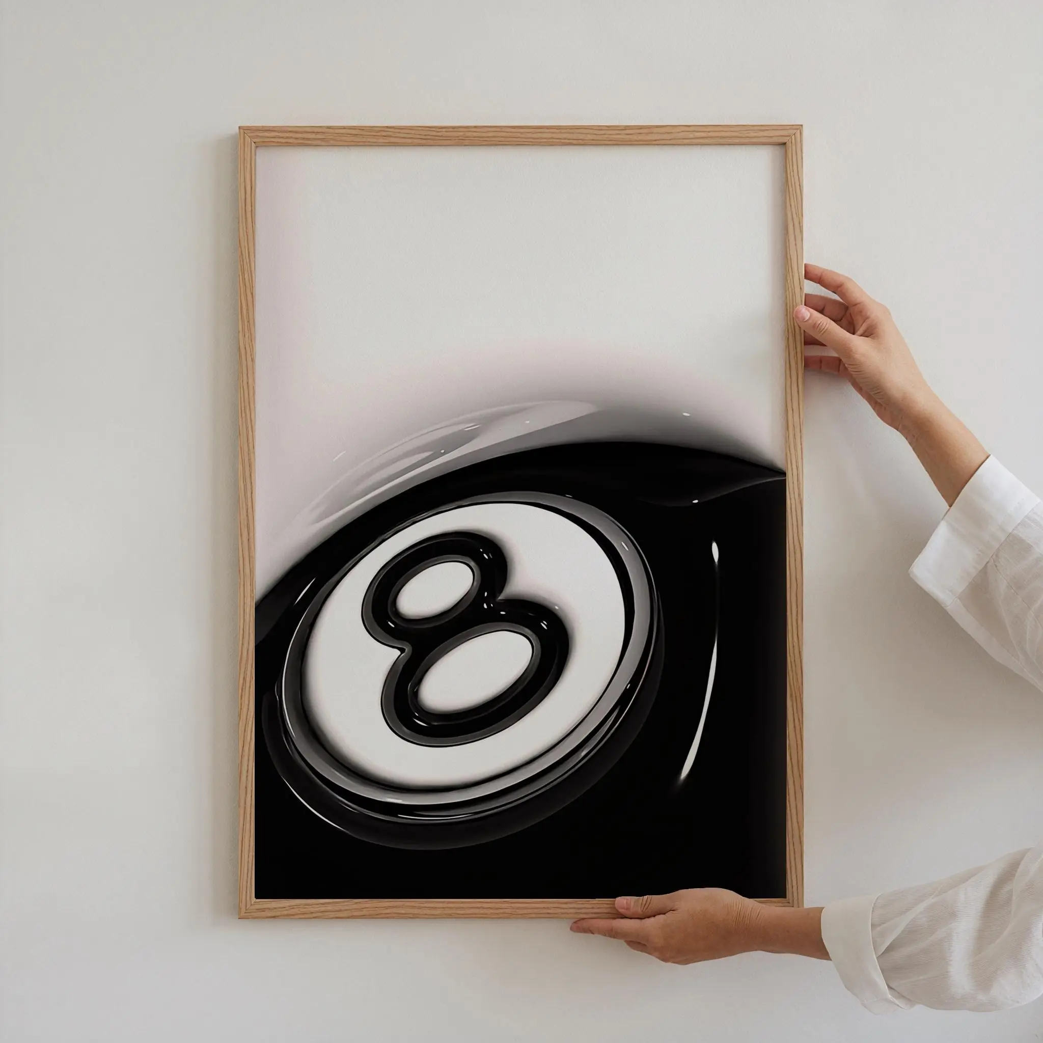 8 Ball Wall Art, Retro Wall Art, Billiards Wall Decor, 8 Ball Print, 8 Ball Poster