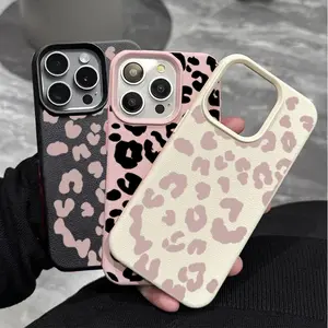 Luxury Leopard PU Leather Case For iPhone 17 16 15 14 13 12 11 - The Fashionable Design Phone Case Best New Year Gift For Fans!