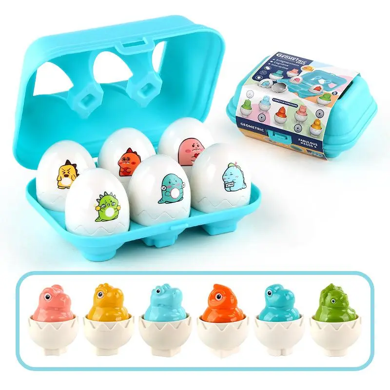 Cute Dinosaur Design Twisted Egg Toy with Sound, Press & Play Eggs Toy, Early Education Dinosaur Shape Matching Toy, Educational Toy for Child, Capsule Kit