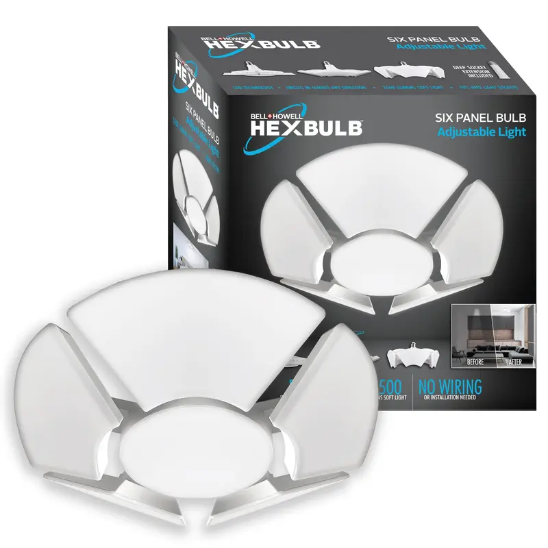 Hexbulb Adjustable 6-Panel Light Bulb - 3500 Lumens